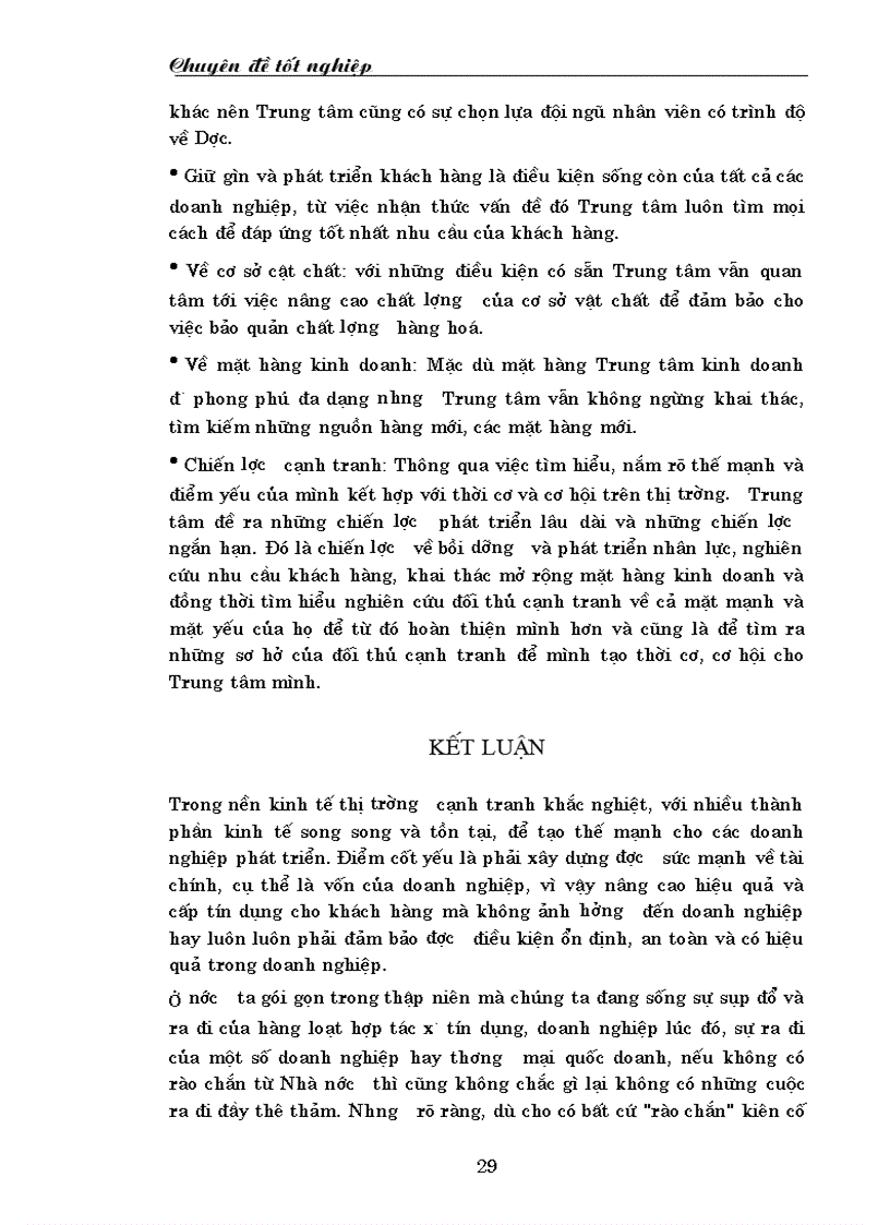 image for page Biện pháp tăng lợi nhuận ở Trung tâm TM dược phẩm Hà Nội