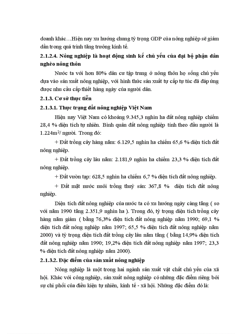 image for page Đánh giá hiệu quả sử dụng đất sản xuất nông nghiệp tại xã Tào Sơn huyện Anh Sơn tỉnh Nghệ An
