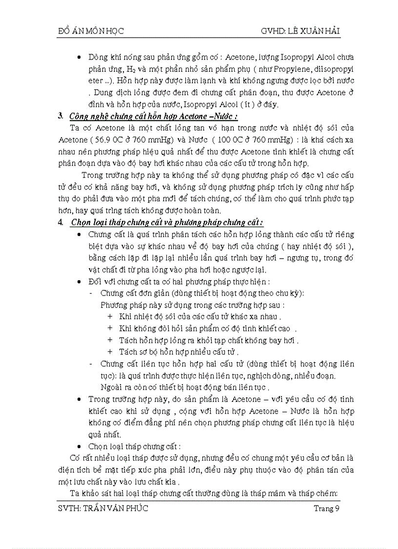 image for page Chưng cất aceton nước mâm chóp