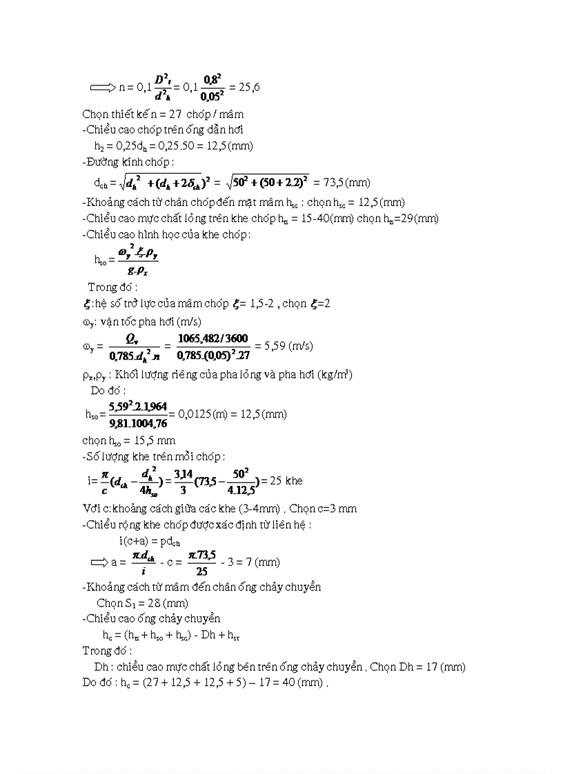 image for page Thiết kế chưng cất aceton acid acetic mâm chóp