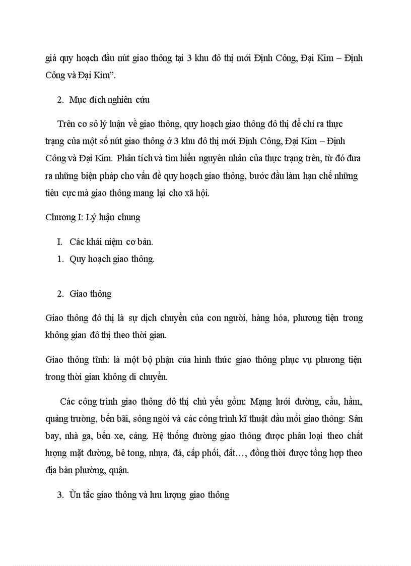 image for page Đánh giá quy hoạch đầu nút giao thông tại 3 khu đô thị mới Định Công Đại Kim Định Công và Đại Kim