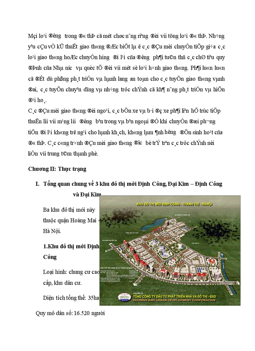 image for page Đánh giá quy hoạch đầu nút giao thông tại 3 khu đô thị mới Định Công Đại Kim Định Công và Đại Kim