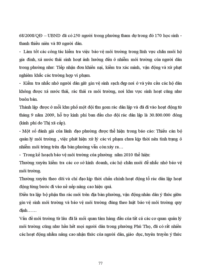 image for page Tìm hiểu về nhận thức thái độ và hành vi của người dân về ô nhiễm môi trường trong việc phân loại thu gom và xử lý rác thải sinh hoạt