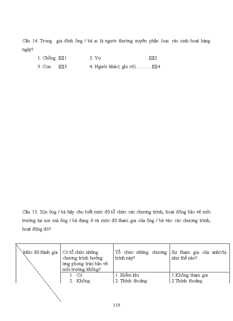 image for page Tìm hiểu về nhận thức thái độ và hành vi của người dân về ô nhiễm môi trường trong việc phân loại thu gom và xử lý rác thải sinh hoạt
