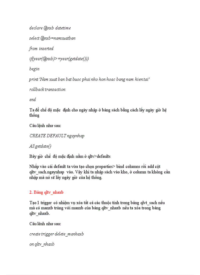 image for page Xây dựng cơ sở dữ liệu chạy trên máy chủ SQL Server 2000 cho thư viện sách báo tạp chí