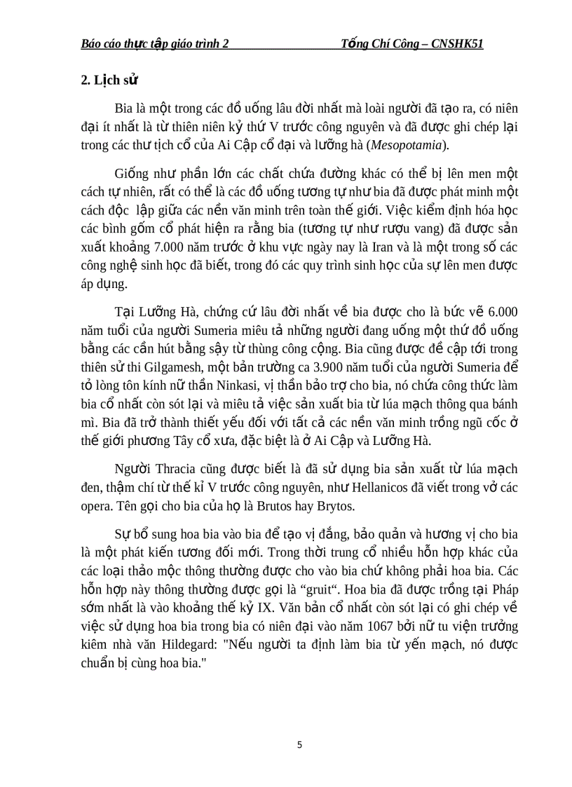 image for page Tìm hiều quy trình công nghệ sản xuất bia đóng chai tại công ty cổ phần bia NaDa Nam Định