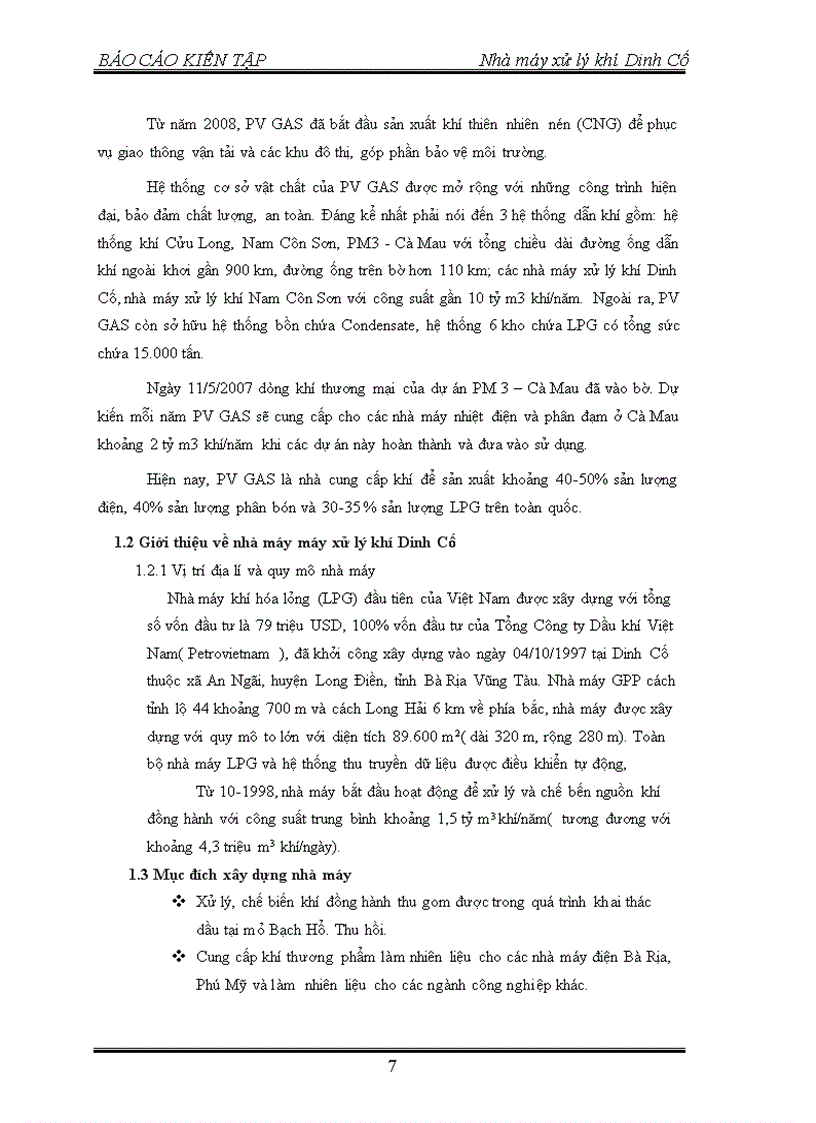 image for page Quy trình xử lý khí ở nhà máy xử lý khí Dinh Cố