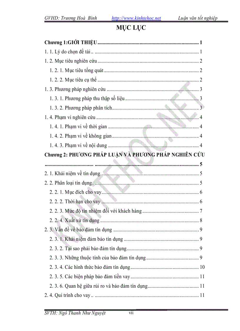 image for page Phân tích hoạt động tín dụng tại NH NN PTNT huyện Vĩnh Thạnh Cần thơ