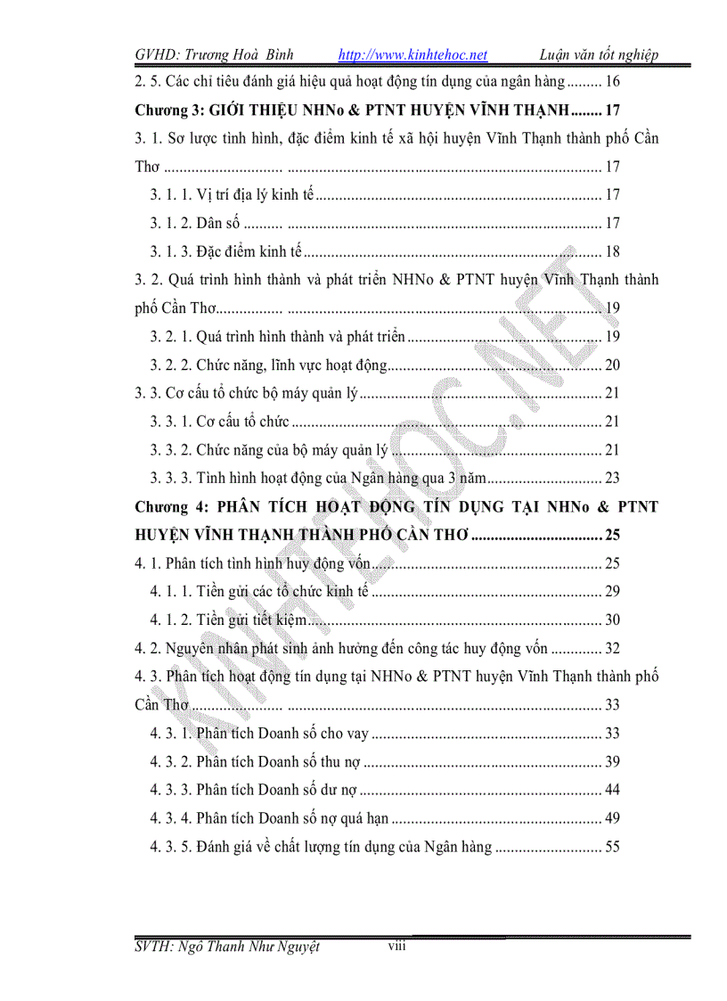 image for page Phân tích hoạt động tín dụng tại NH NN PTNT huyện Vĩnh Thạnh Cần thơ