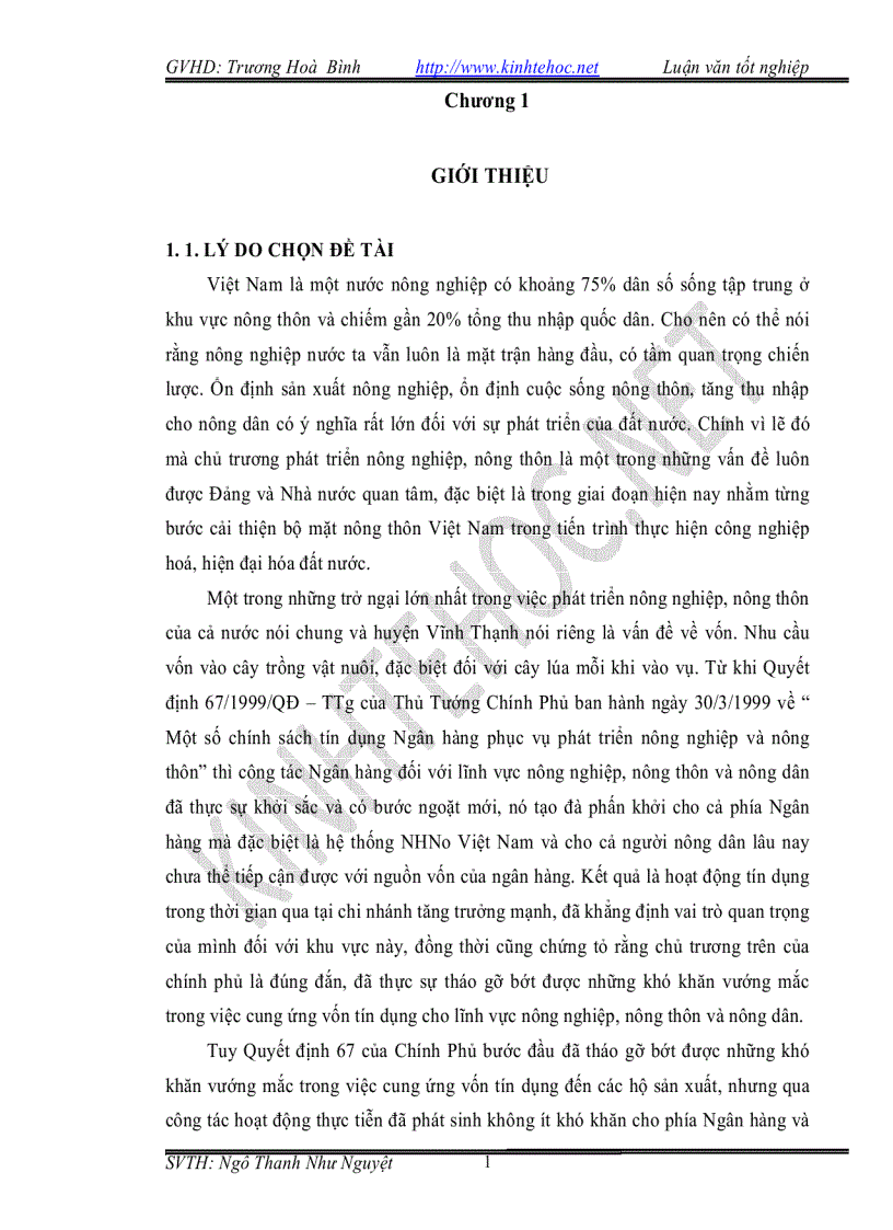 image for page Phân tích hoạt động tín dụng tại NH NN PTNT huyện Vĩnh Thạnh Cần thơ