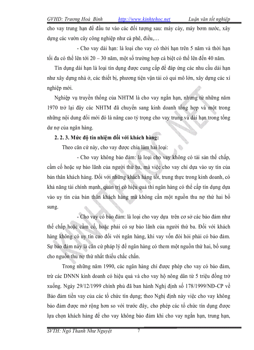 image for page Phân tích hoạt động tín dụng tại NH NN PTNT huyện Vĩnh Thạnh Cần thơ