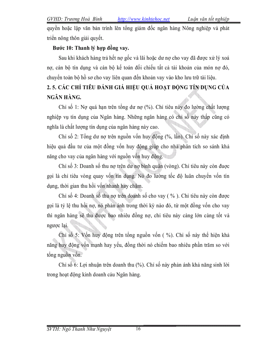 image for page Phân tích hoạt động tín dụng tại NH NN PTNT huyện Vĩnh Thạnh Cần thơ