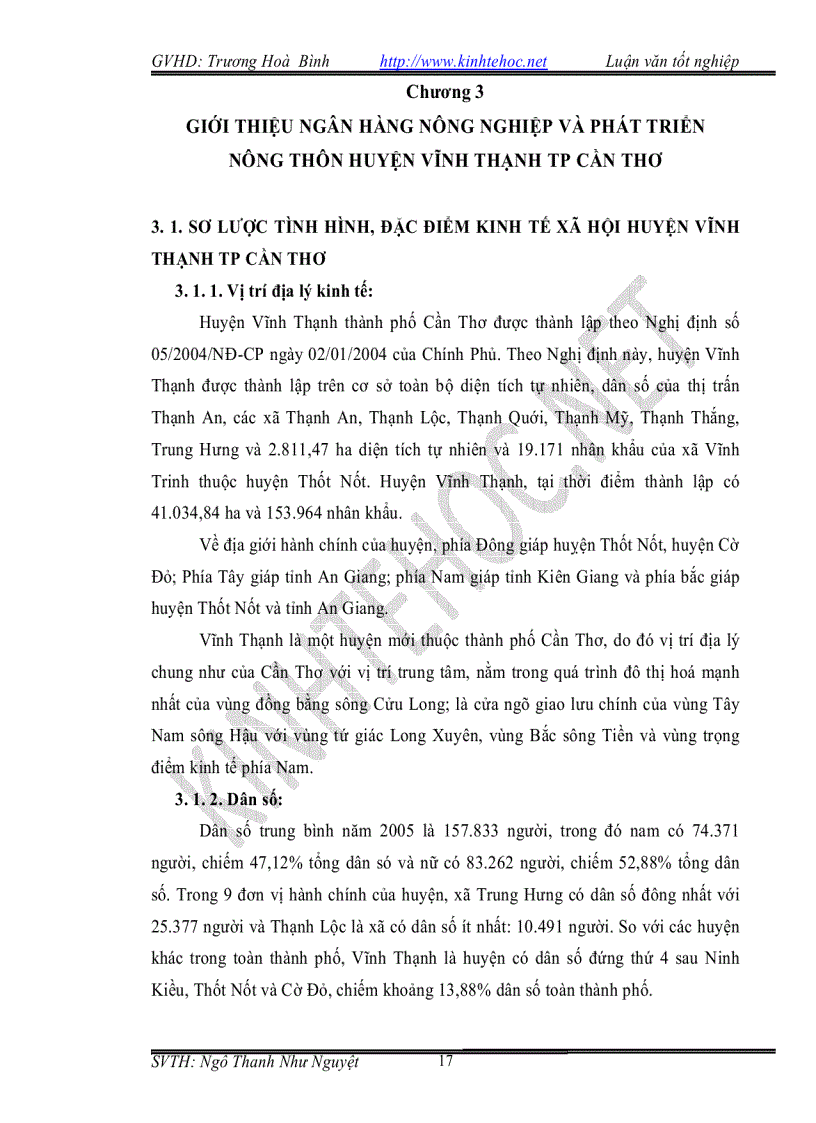 image for page Phân tích hoạt động tín dụng tại NH NN PTNT huyện Vĩnh Thạnh Cần thơ