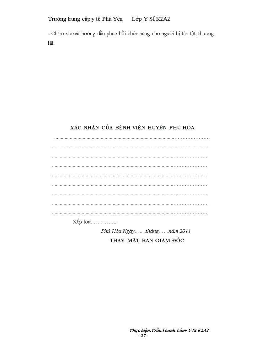 image for page Báo cáo thực thực tập Trạm y tế xã hòa an phú hòa phú yên