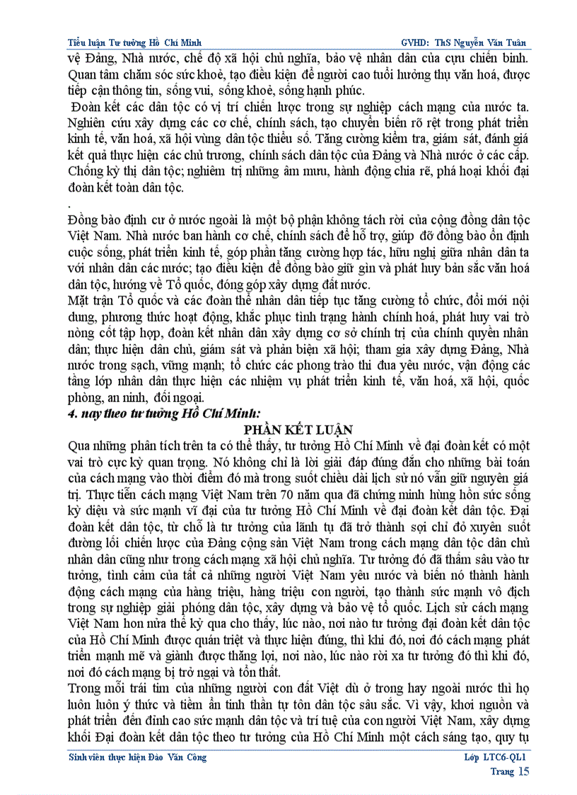 image for page Sự vận dụng tư tưởng hồ chí minh về đại đoàn kết dân tộc của đảng ta trong giai đoạn hiện nay