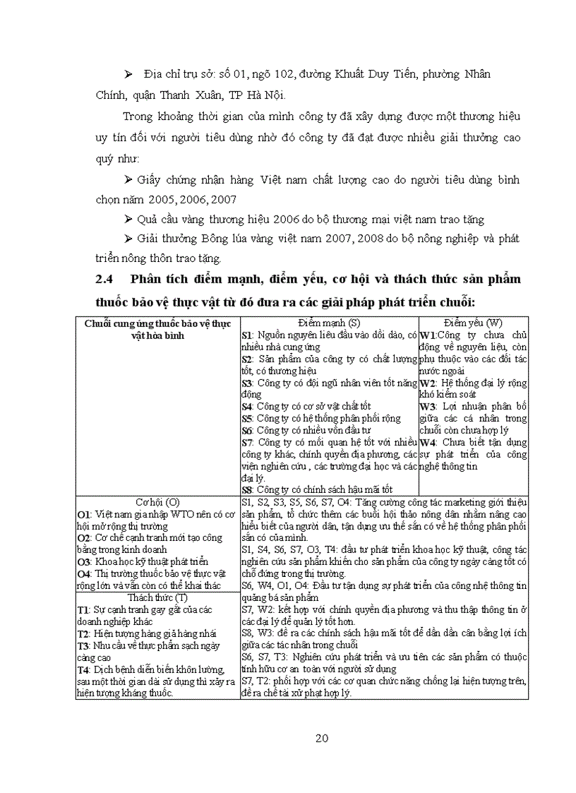 image for page Tìm hiểu chuỗi cung ứng thuốc bảo vệ thực vật tại công ty cổ phần quốc tế Hòa bình