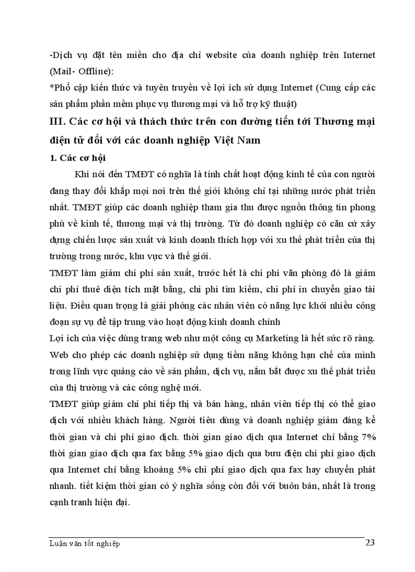 image for page Một số giải pháp phát triển hoạt động bán hàng bằng hình thức thương mại điện tử ở Việt Nam
