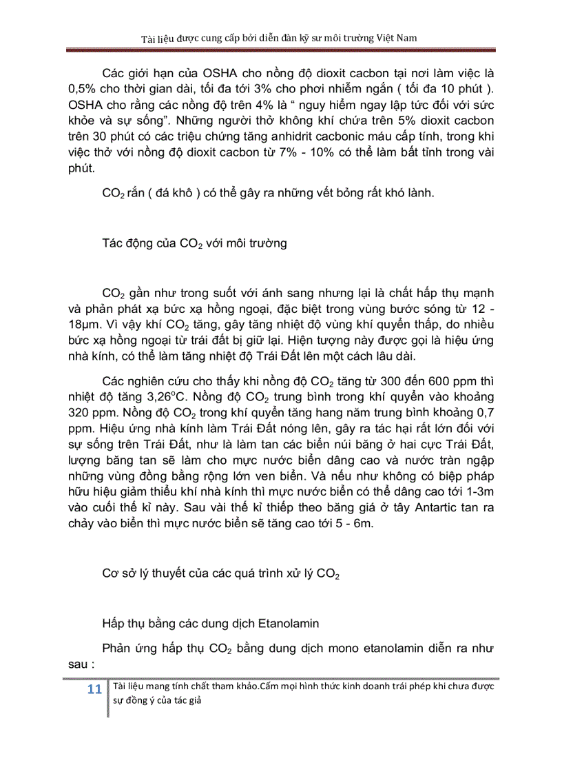 image for page Tính toán thiết kế hệ thống xử lý khí thả co2 bằng ETANOLAMIN