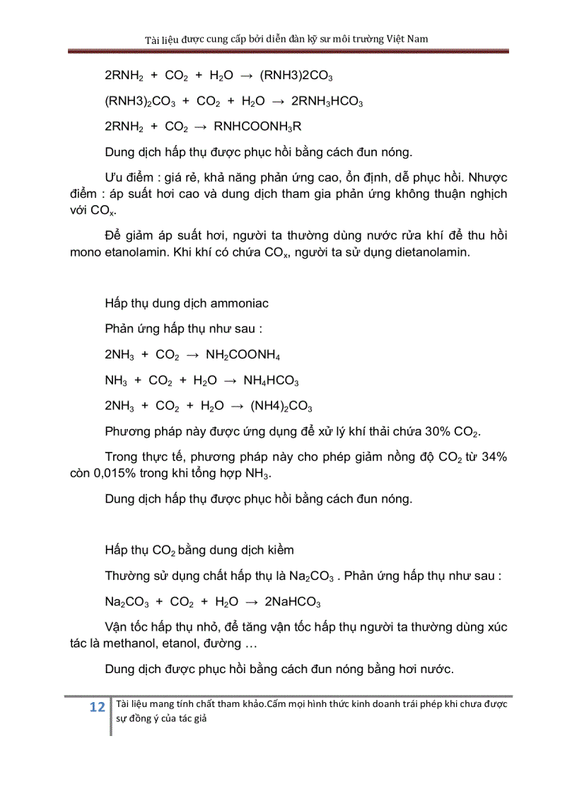 image for page Tính toán thiết kế hệ thống xử lý khí thả co2 bằng ETANOLAMIN