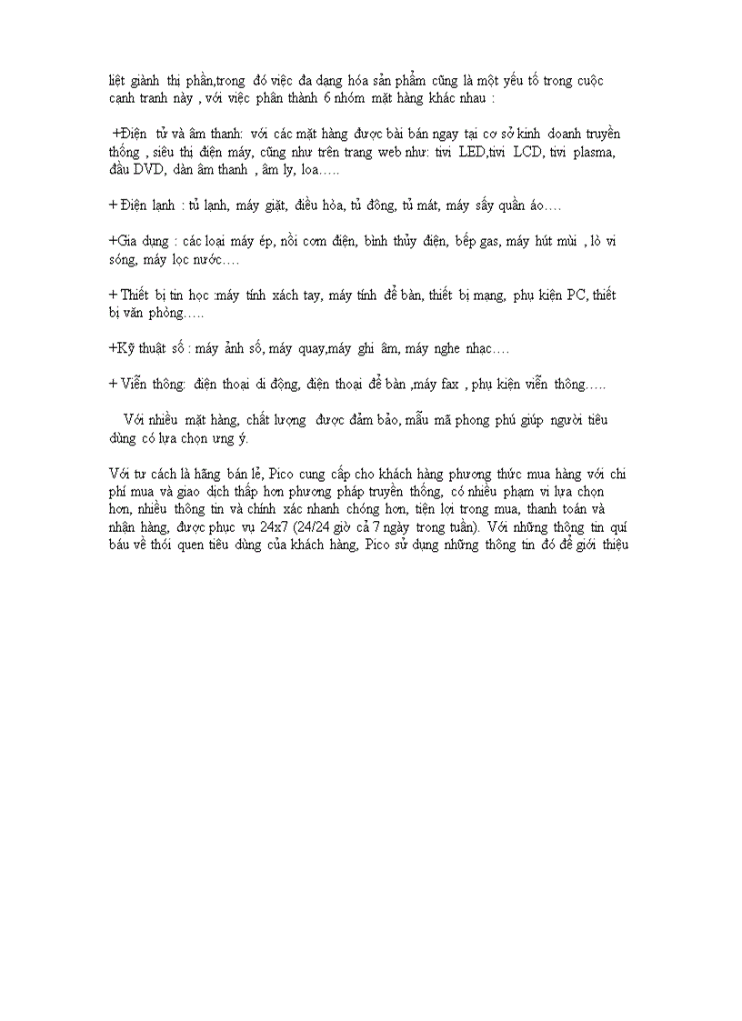 image for page Phân tích mô hình kinh doanh của pico plaza