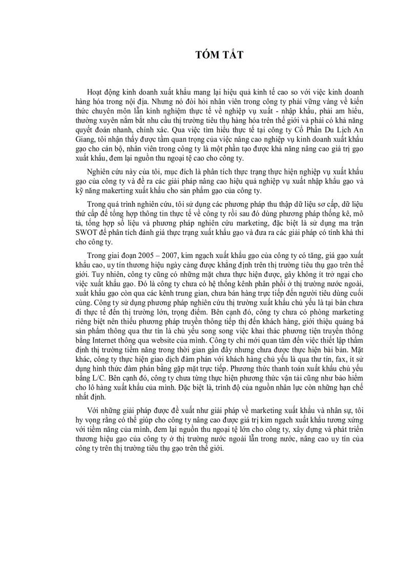 image for page Thực trạng và các giải pháp nâng cao hiệu quả xuất khẩu gạo