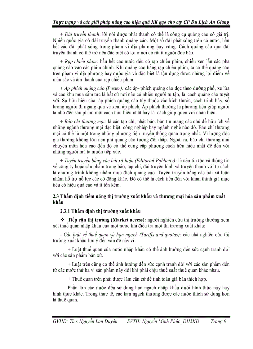 image for page Thực trạng và các giải pháp nâng cao hiệu quả xuất khẩu gạo