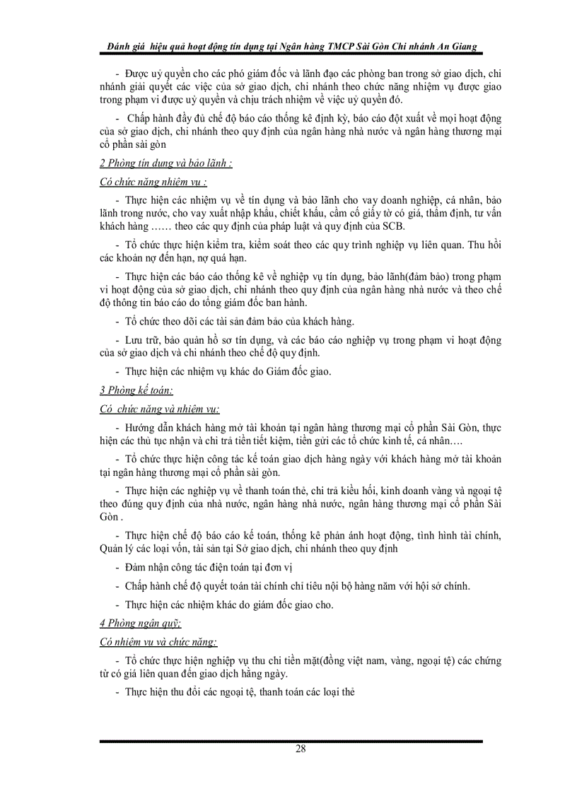 image for page Đánh giá hiệu quả hoạt động tín dụng tại ngân hàng thương mại cổ phần sài gòn chi nhánh an giang
