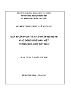 Gán nhãn phân tích cú pháp quan hệ cho song ngữ Anh Việt thông qua liên kết ngữ