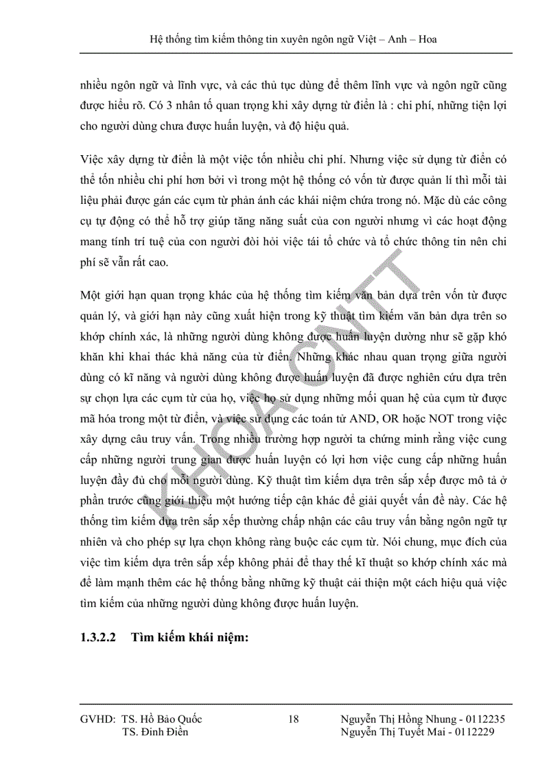 image for page Hệ thống tìm kiếm thông tin xuyên ngôn ngữ việt anh hoa