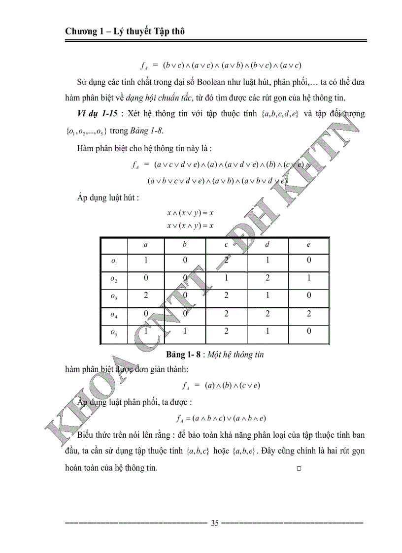 image for page Khảo sát ứng dụng của tập thô trong lựa chọn và rút gọn đặc trưng cho bài toán nhận dạng
