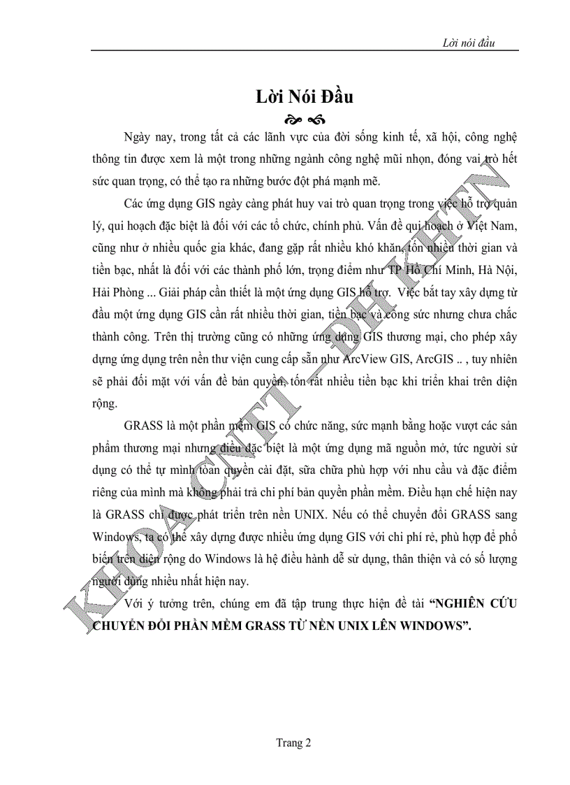 image for page Nghiên cứu chuyển đổi phần mềm grass từ nền unix lên windows