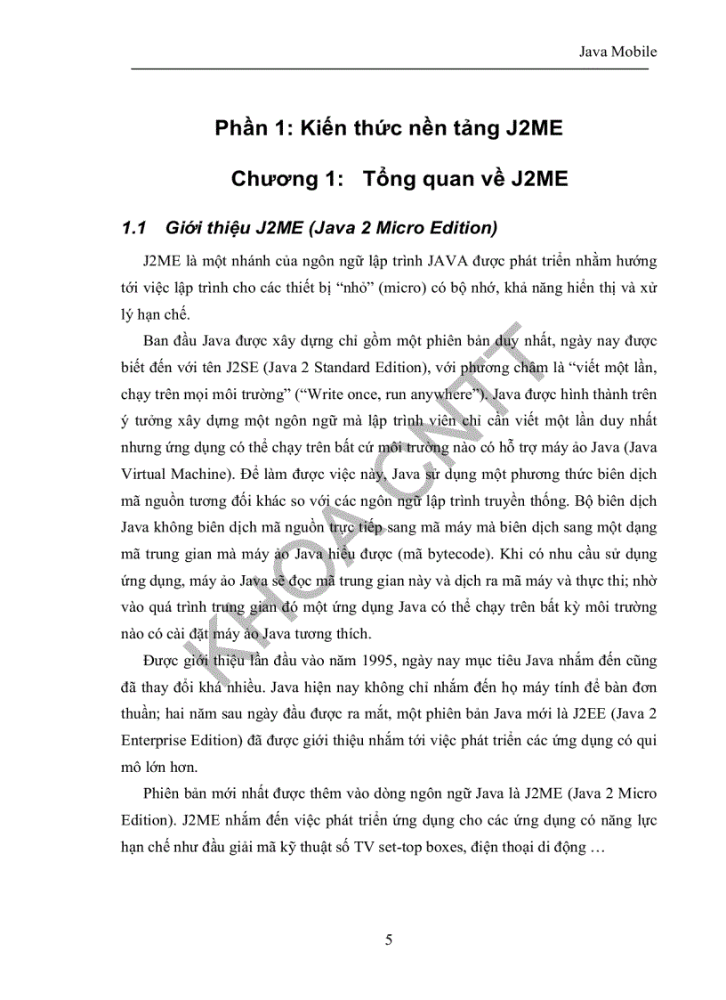 image for page Nghiên cứu java mobile và xây dựng ứng dụng minh họa