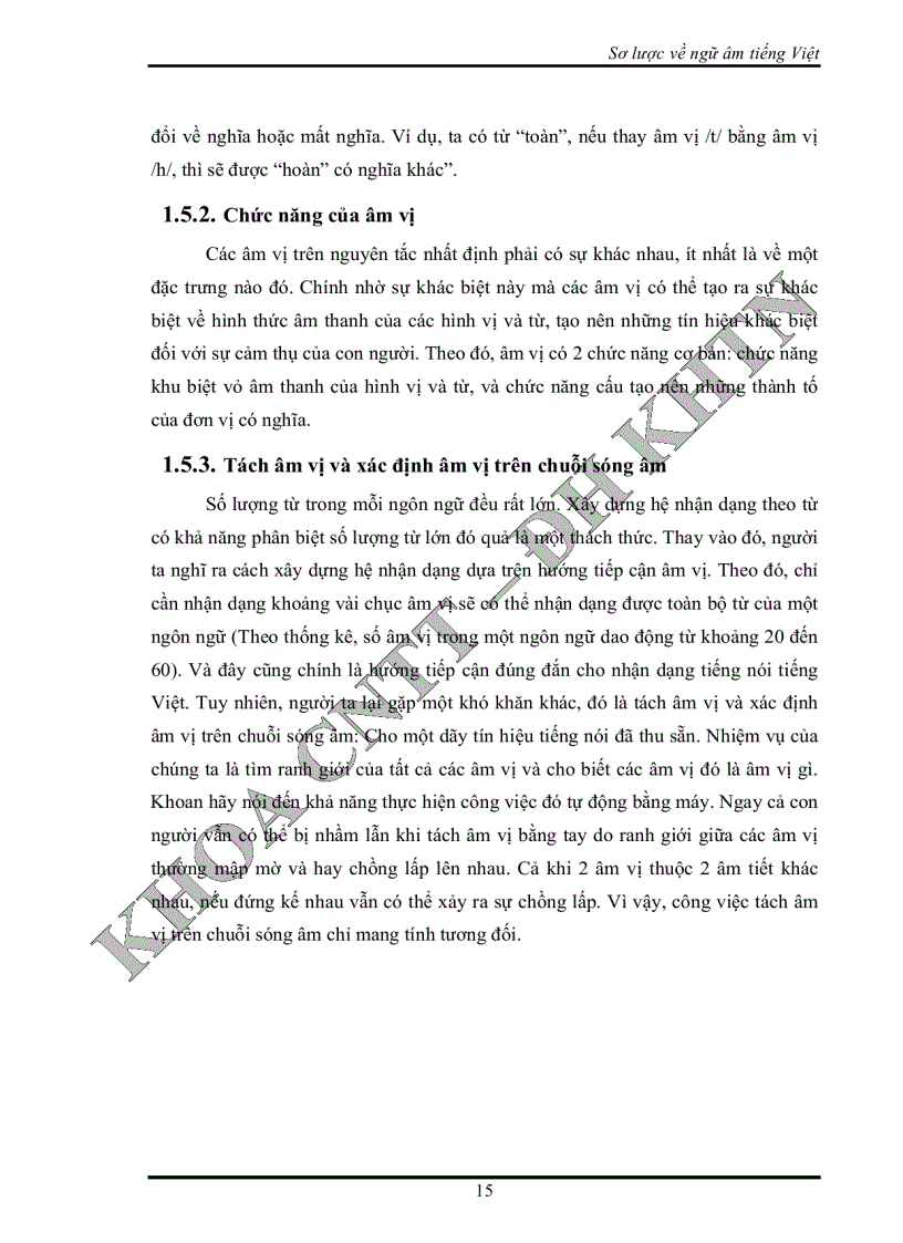 image for page Nhận dạng tiếng nói tiếng việt theo hướng tiếp cận nhận dạng âm vị tự động