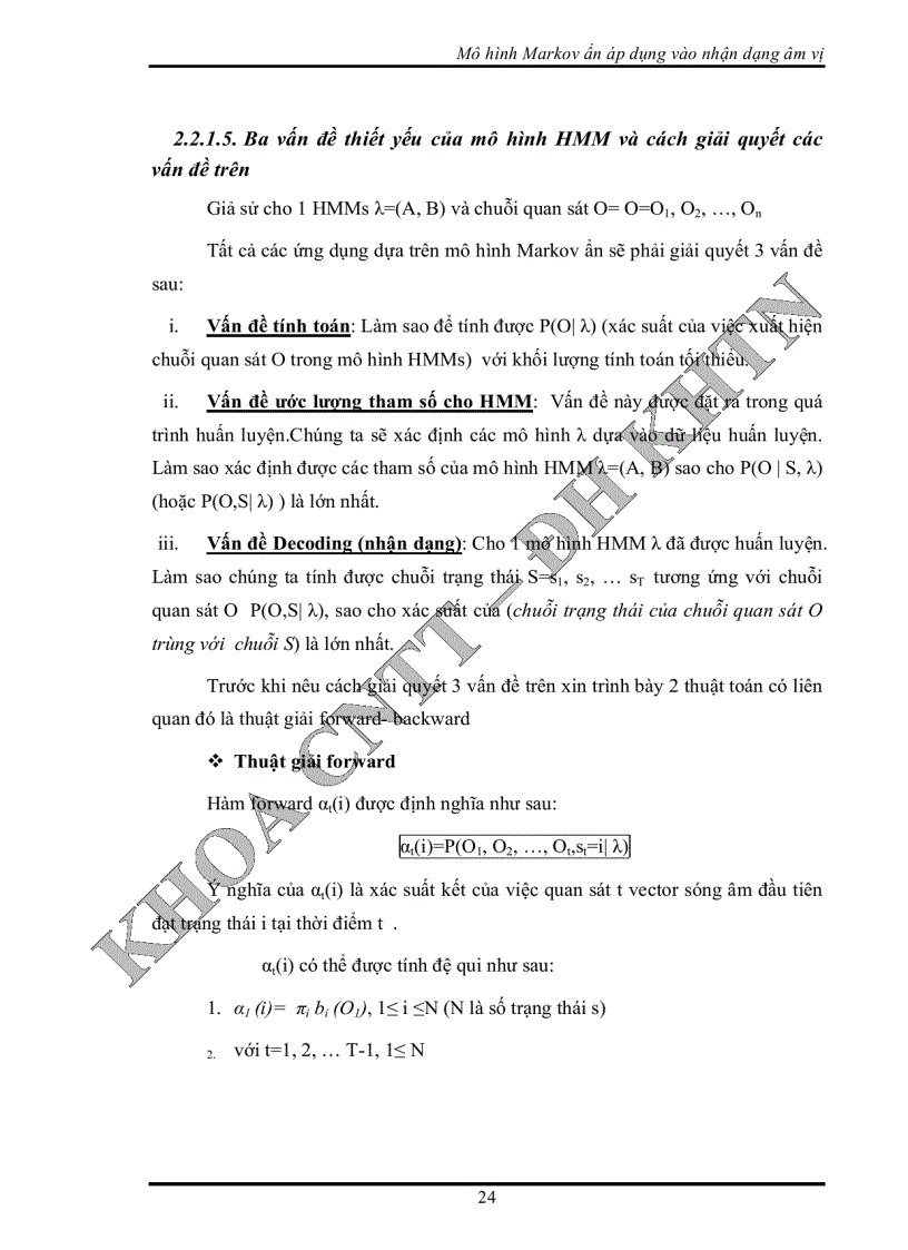 image for page Nhận dạng tiếng nói tiếng việt theo hướng tiếp cận nhận dạng âm vị tự động