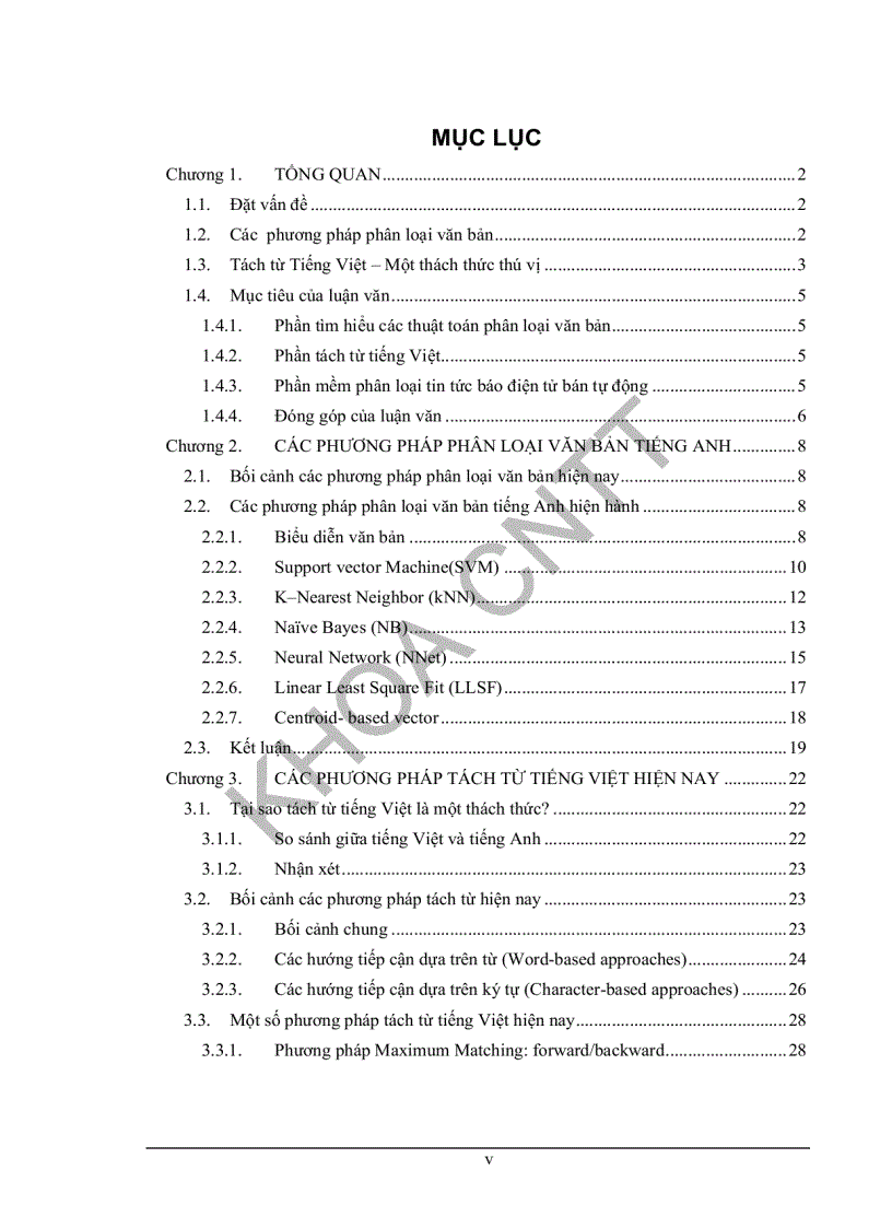 image for page Tìm hiểu các hướng tiếp cận bài toán phân loại văn bản và xây dựng phần mềm phân loại tin tức báo điện tử