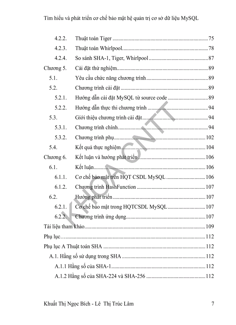 image for page Tìm hiểu và phát triển cơ chế bảo mật trên mã nguồn mở của mysql