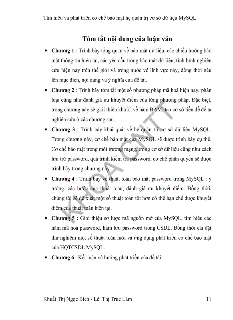 image for page Tìm hiểu và phát triển cơ chế bảo mật trên mã nguồn mở của mysql