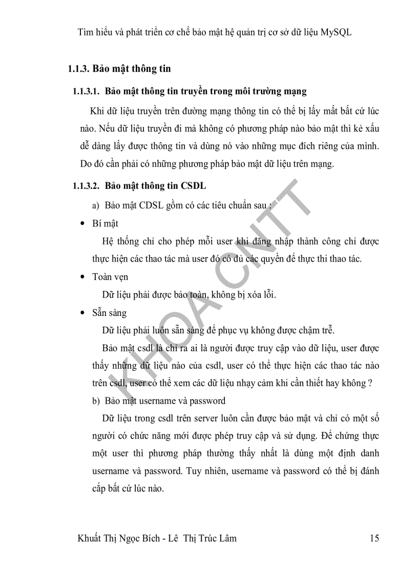 image for page Tìm hiểu và phát triển cơ chế bảo mật trên mã nguồn mở của mysql