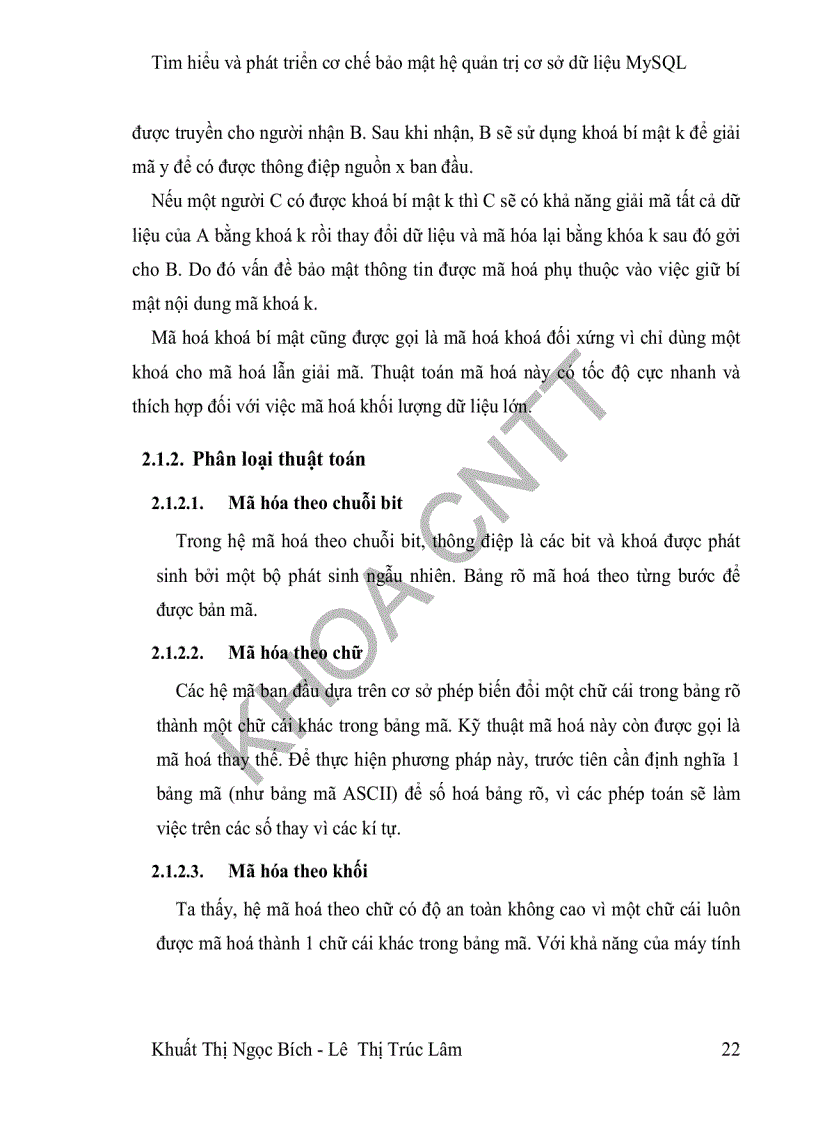 image for page Tìm hiểu và phát triển cơ chế bảo mật trên mã nguồn mở của mysql