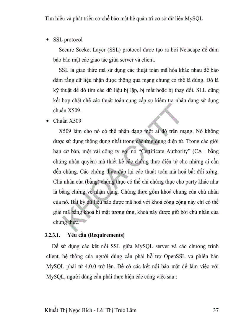 image for page Tìm hiểu và phát triển cơ chế bảo mật trên mã nguồn mở của mysql