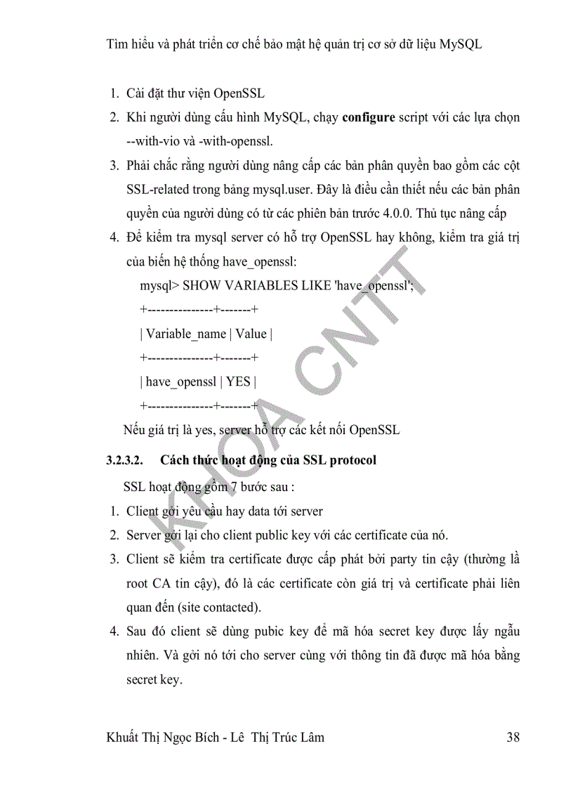 image for page Tìm hiểu và phát triển cơ chế bảo mật trên mã nguồn mở của mysql