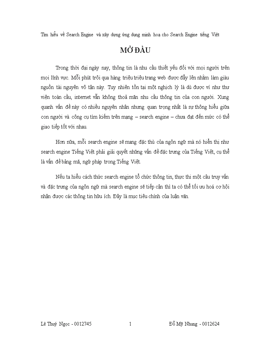 image for page Tìm hiểu về search engine và xây dựng ứng dụng minh họa cho search engine tiếng việt