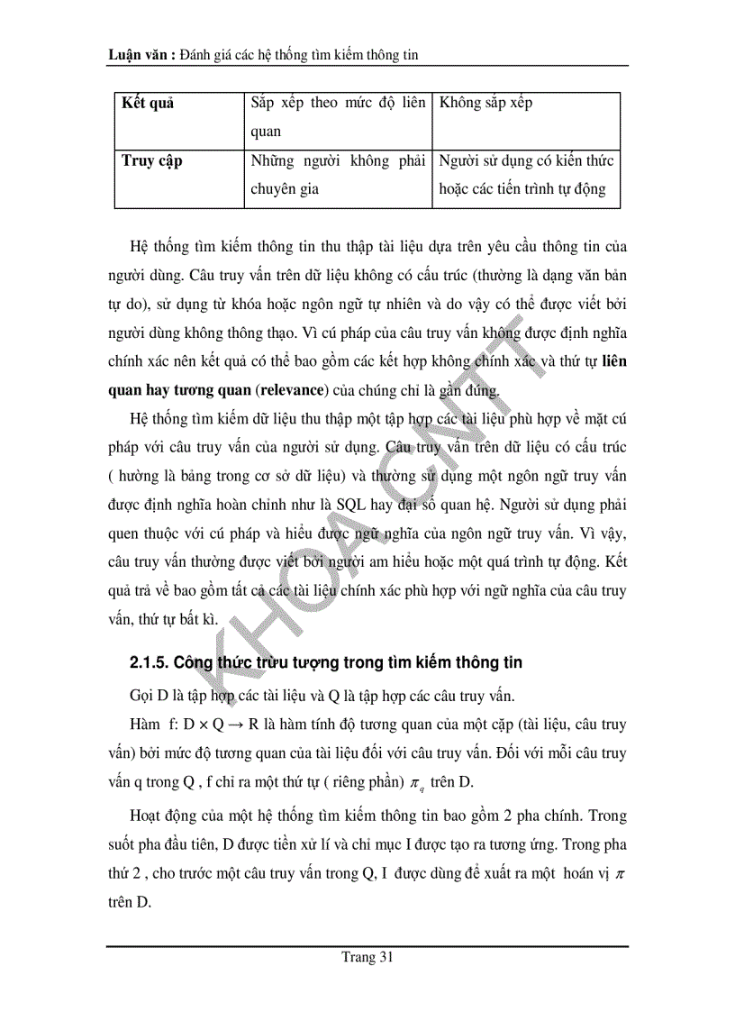 image for page Xây dựng bộ ngữ liệu để đánh giá bằng tiếng việt và chương trình trợ giúp đánh giá các hệ tìm kiếm thông tin
