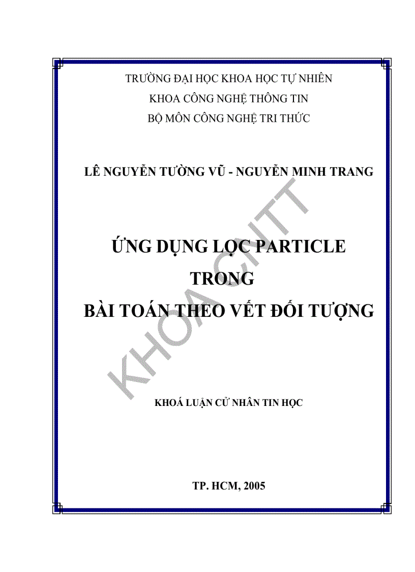 image for page Ứng dụng lọc particle trong bài toán theo vết đối tượng