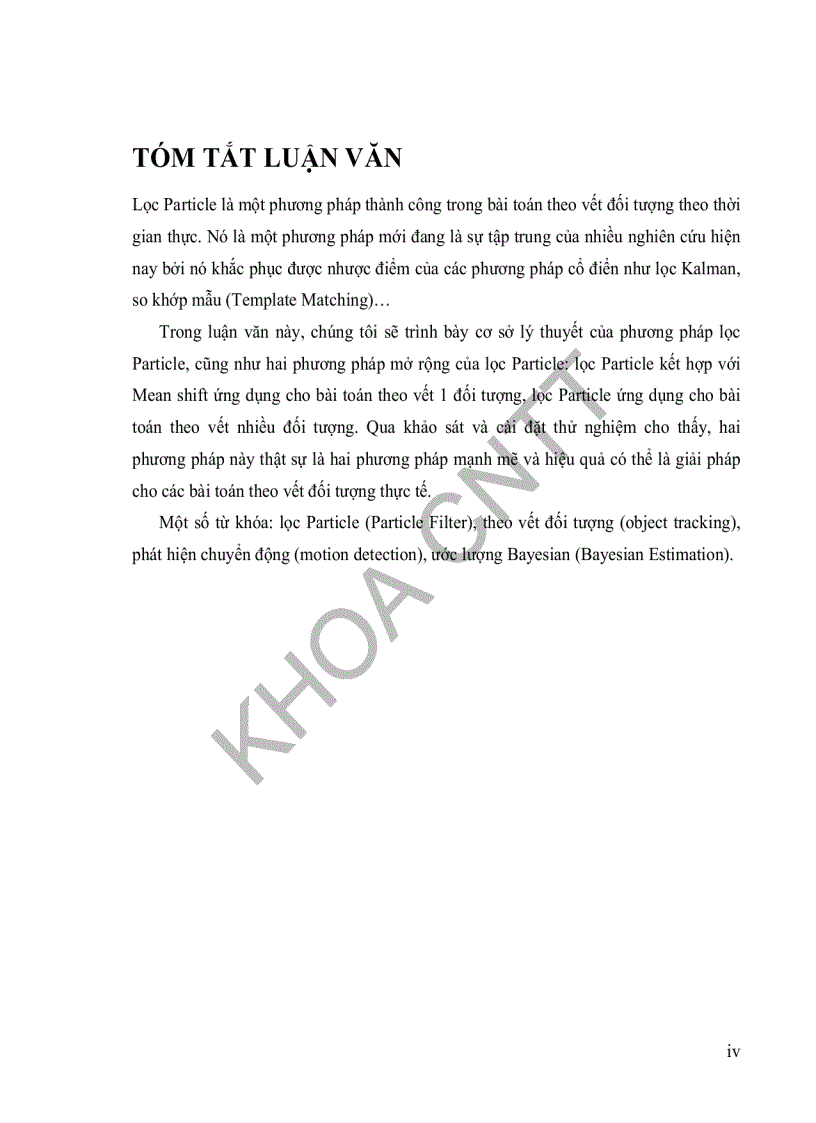 image for page Ứng dụng lọc particle trong bài toán theo vết đối tượng