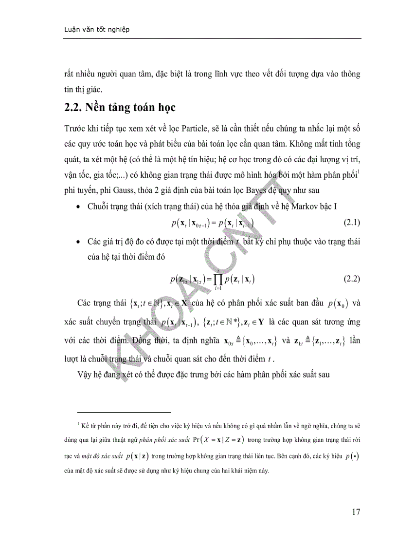 image for page Ứng dụng lọc particle trong bài toán theo vết đối tượng