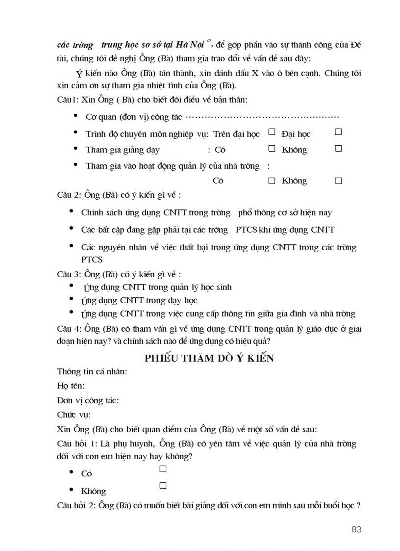 image for page Xây dựng chính sách ứng dụng CNTT nhằm nâng cao chất lượng quản lý trong các trường trung học sơ sở tại Hà Nội