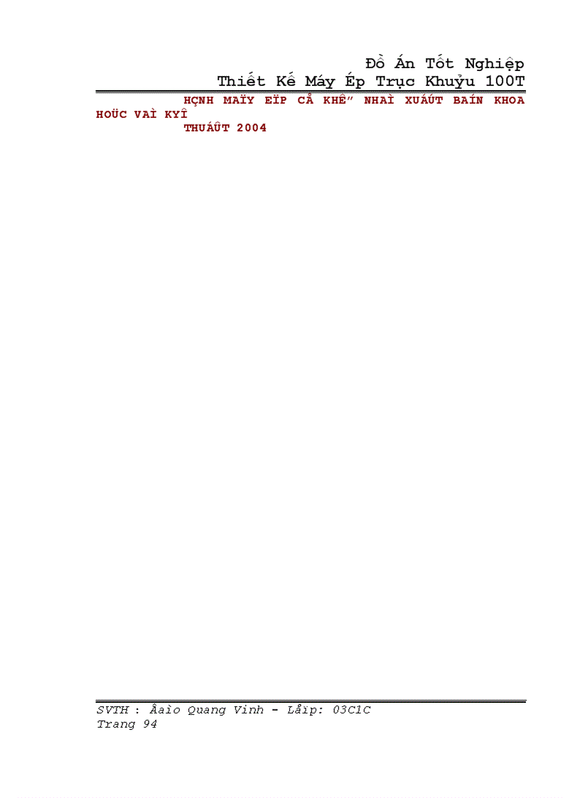 image for page Thiết Kế Máy Ép Trục Khuỷu 100T