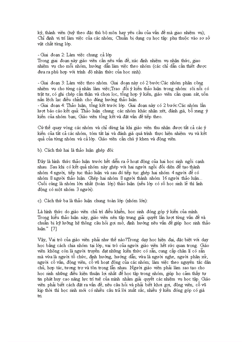 image for page Dạy học theo nhóm trong dạy học lịch sử hiệu quả và đề xuất