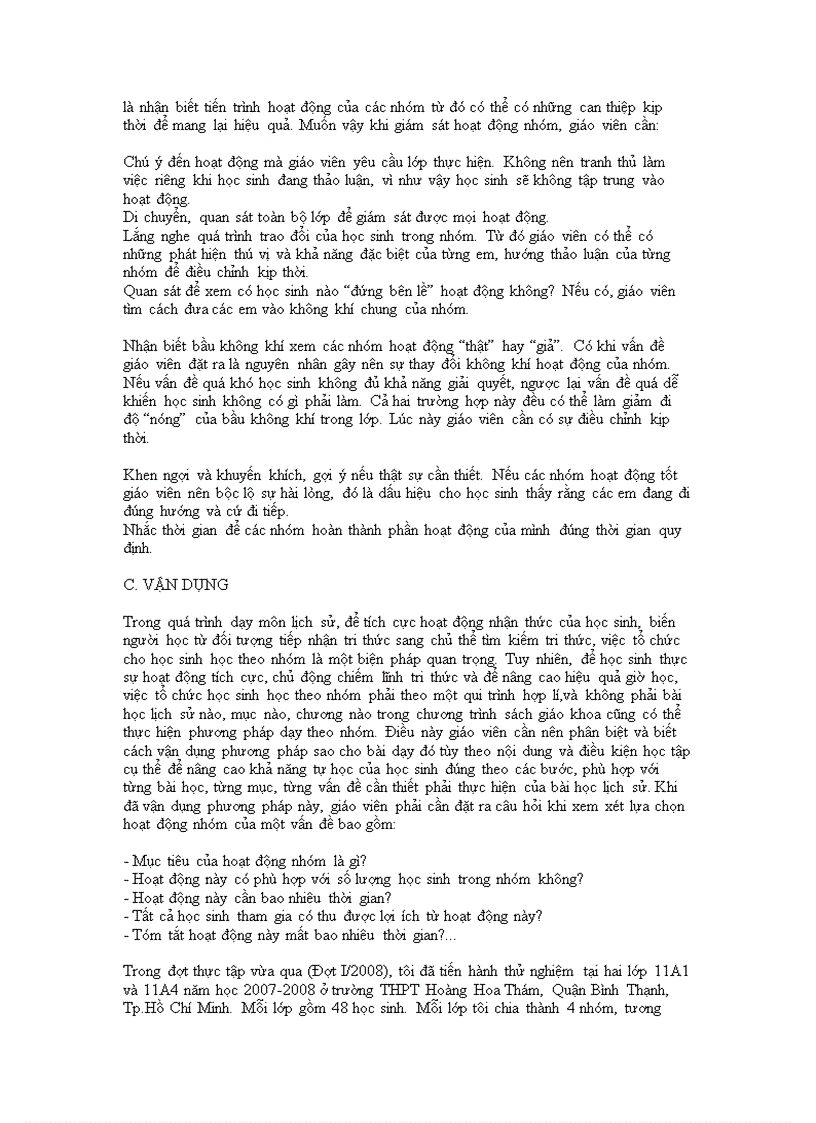 image for page Dạy học theo nhóm trong dạy học lịch sử hiệu quả và đề xuất